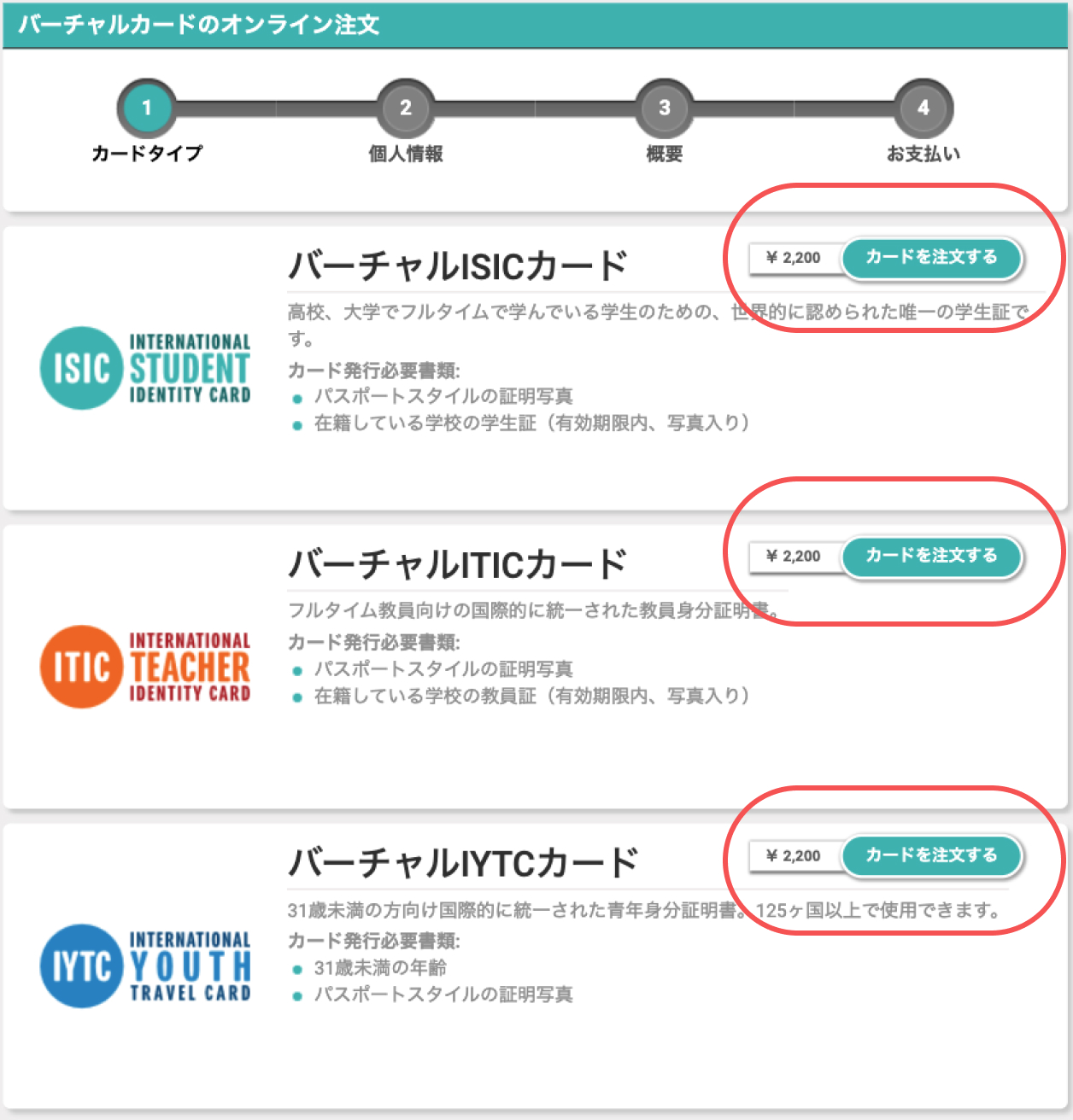 ISICJAPAN 発行までの流れ